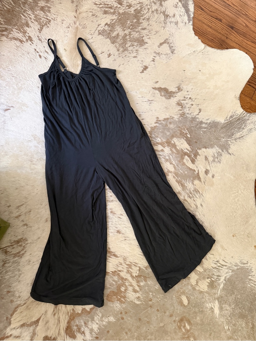 UpWest Lyocell Deep Blue Wide-Leg Jumpsuit